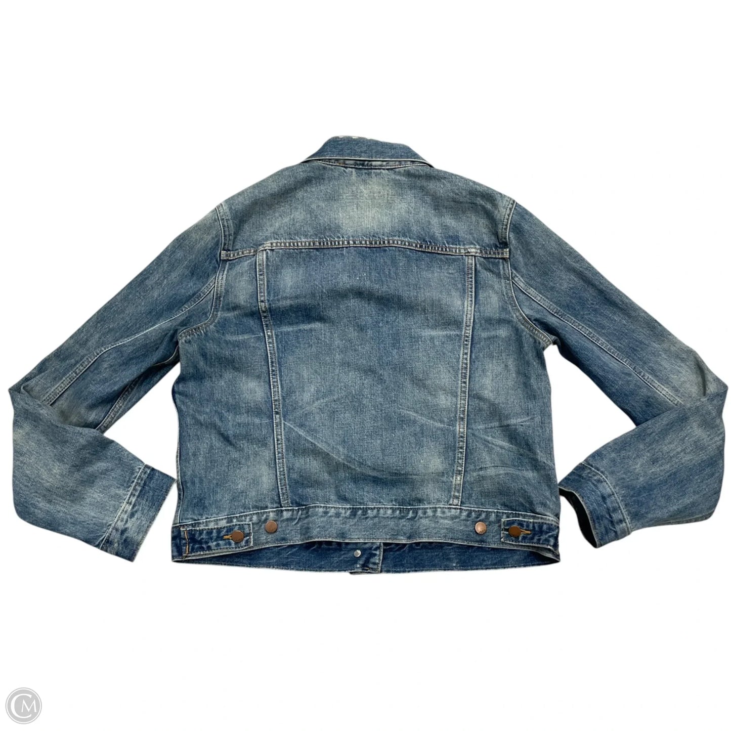 Jacket Denim By Gap In Blue Denim, Size: L