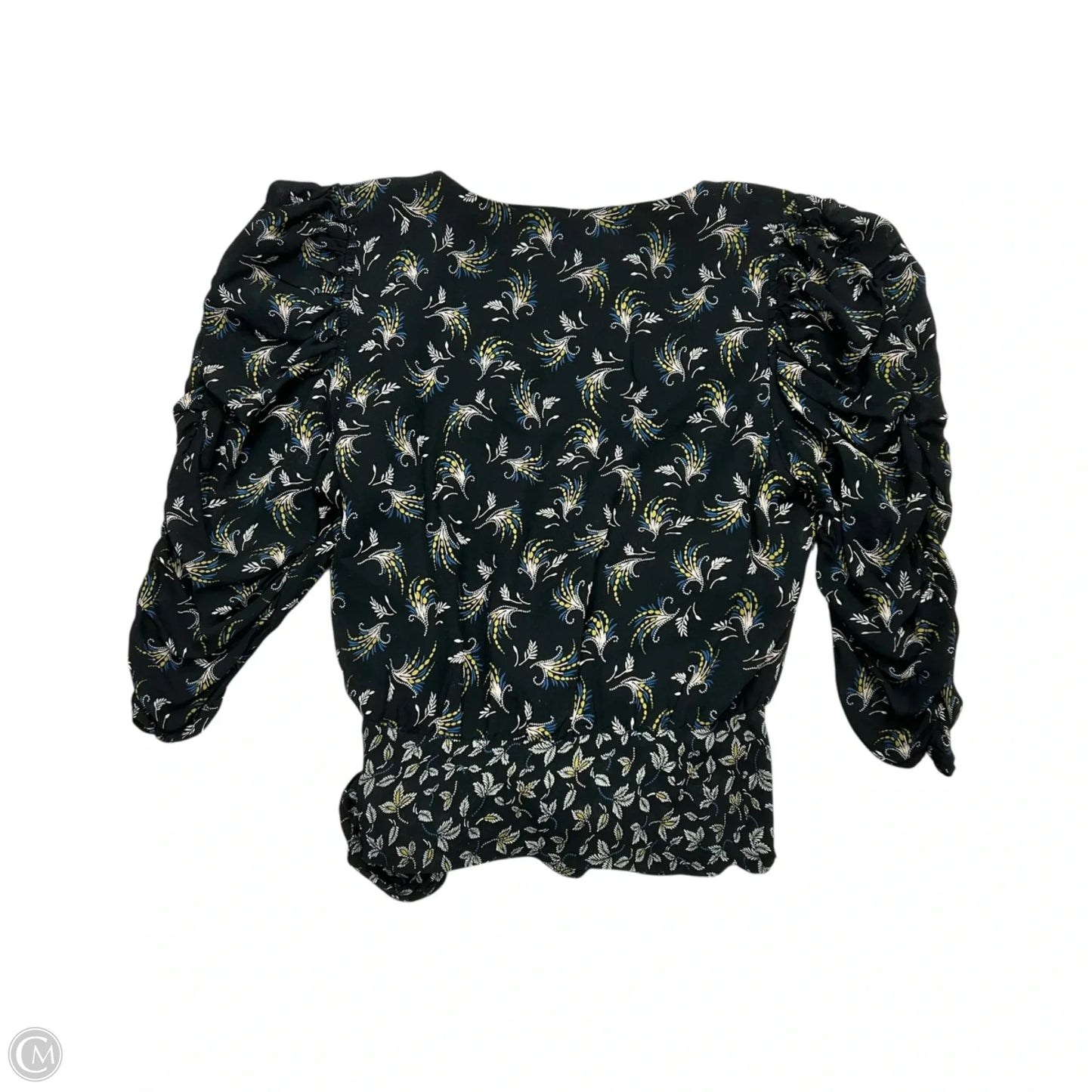 Blouse Short Sleeve By Bailey 44 In Black & White, Size: Xs