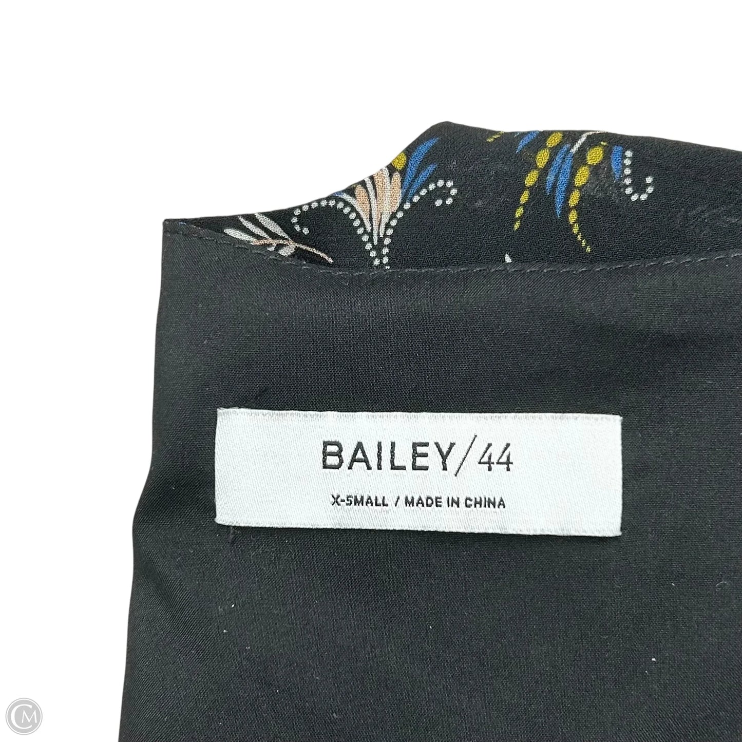 Blouse Short Sleeve By Bailey 44 In Black & White, Size: Xs