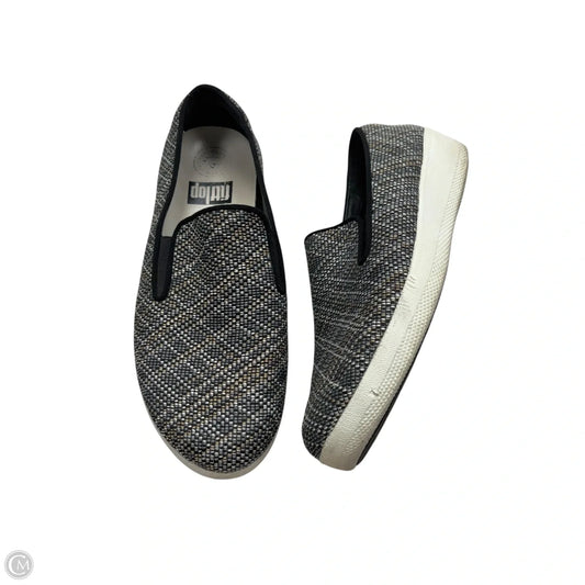 Shoes Sneakers By Fitflop In Black & Grey, Size: 8