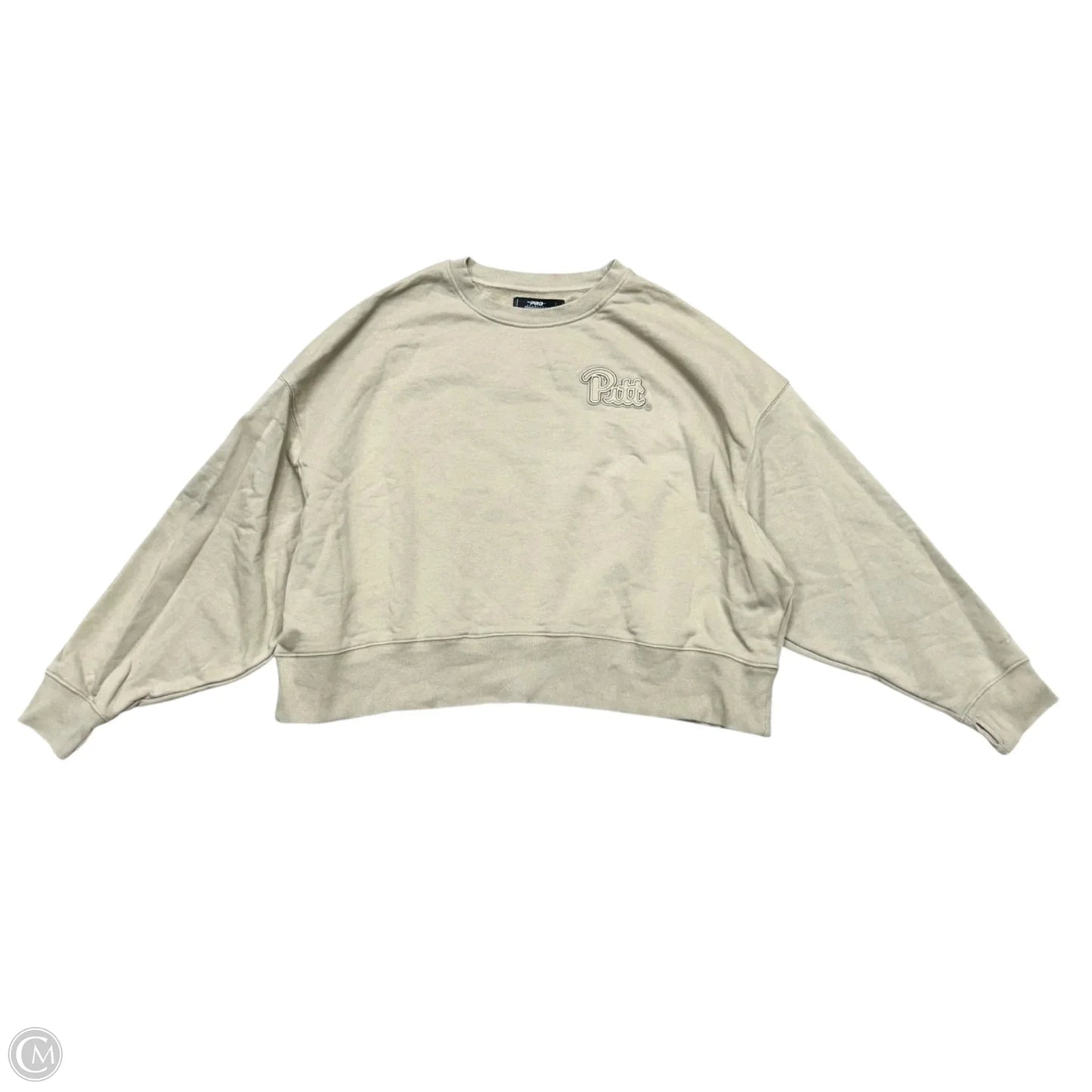 Sweatshirt Crewneck By Pro Standard In Beige, Size: L