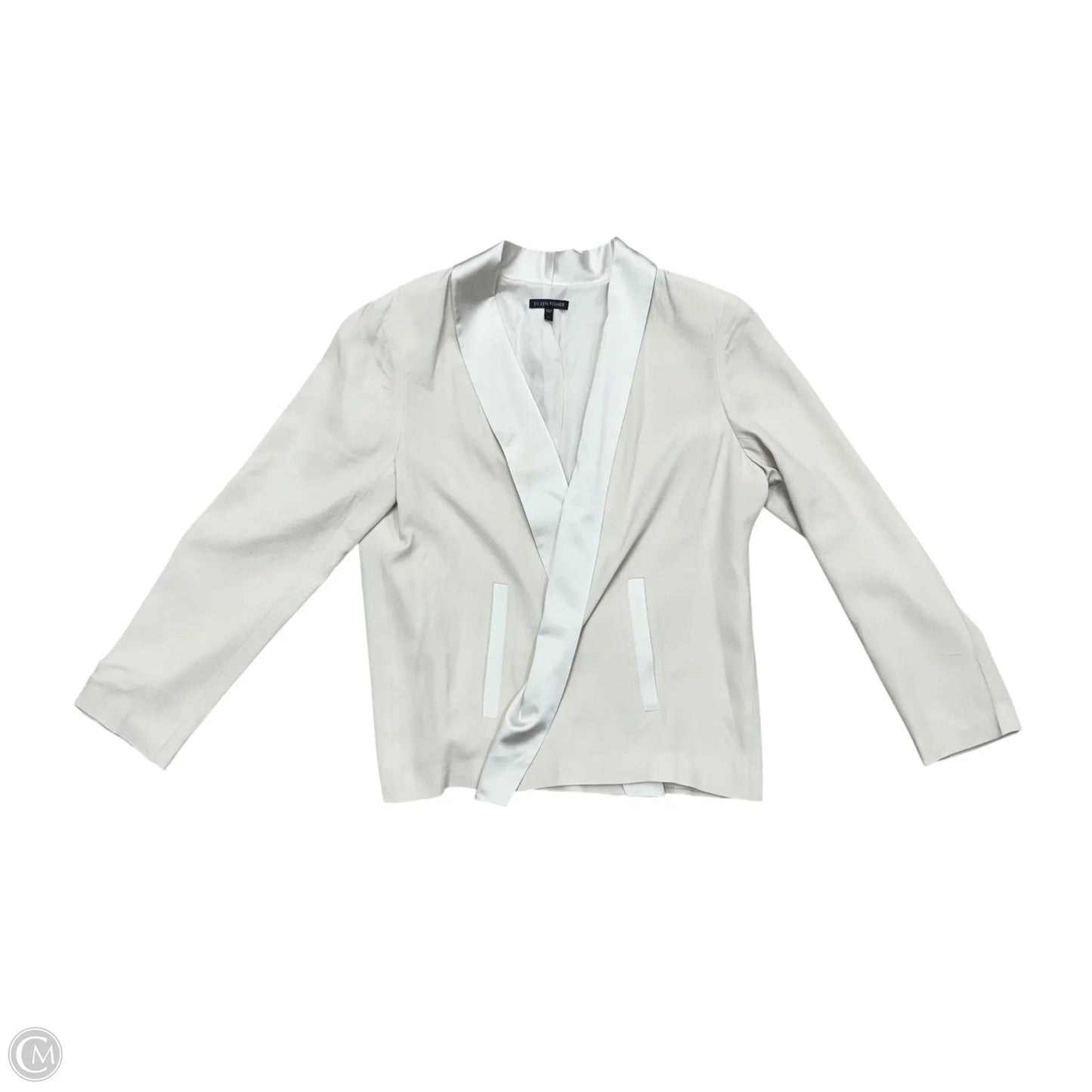 Blazer By Eileen Fisher In Cream, Size: L