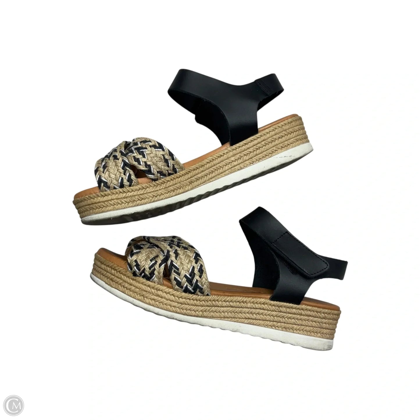 Sandals Flats By Lunita In Brown & Cream, Size: 5.5