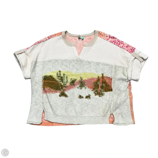 Sweater Short Sleeve By Pilcro In Cream, Size: 1x