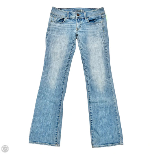 Jeans Boot Cut By American Eagle In Blue Denim, Size: 6