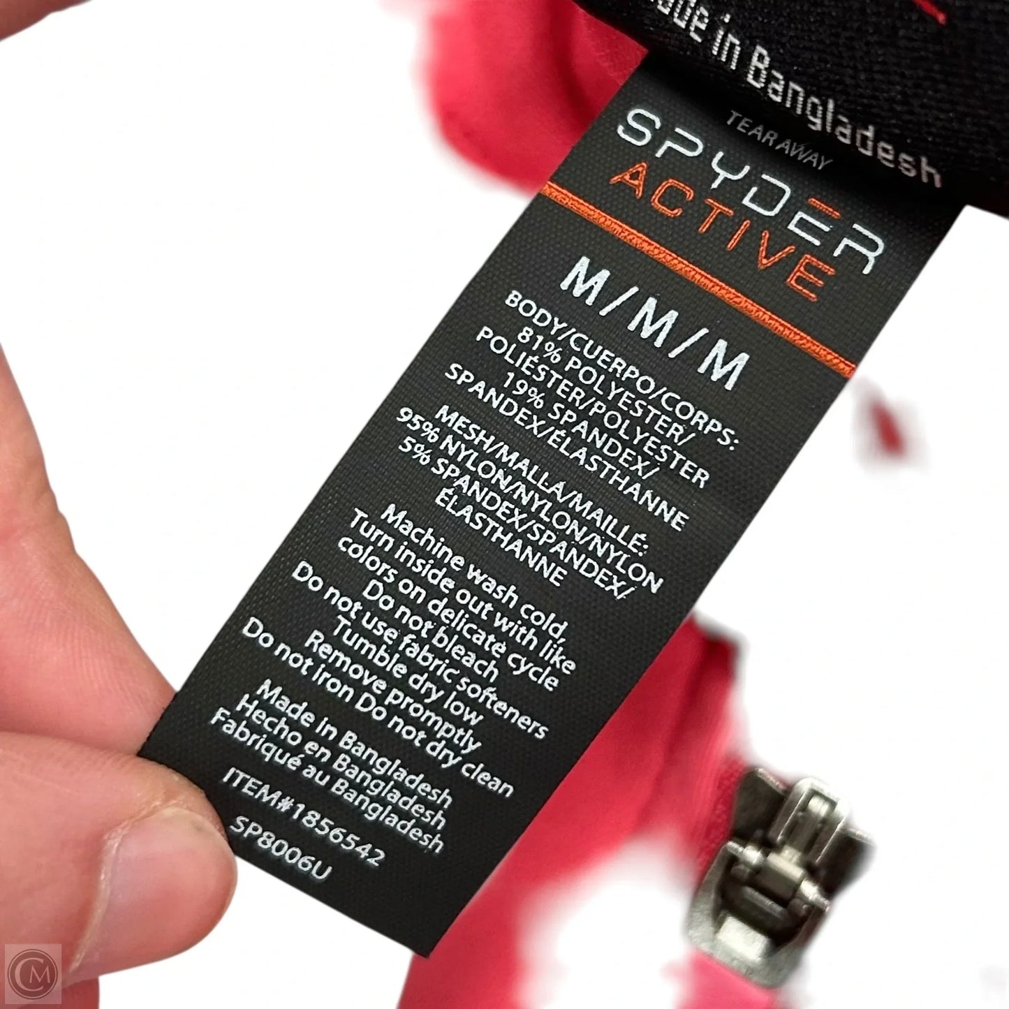 Athletic Jacket By Spyder In Pink, Size: M