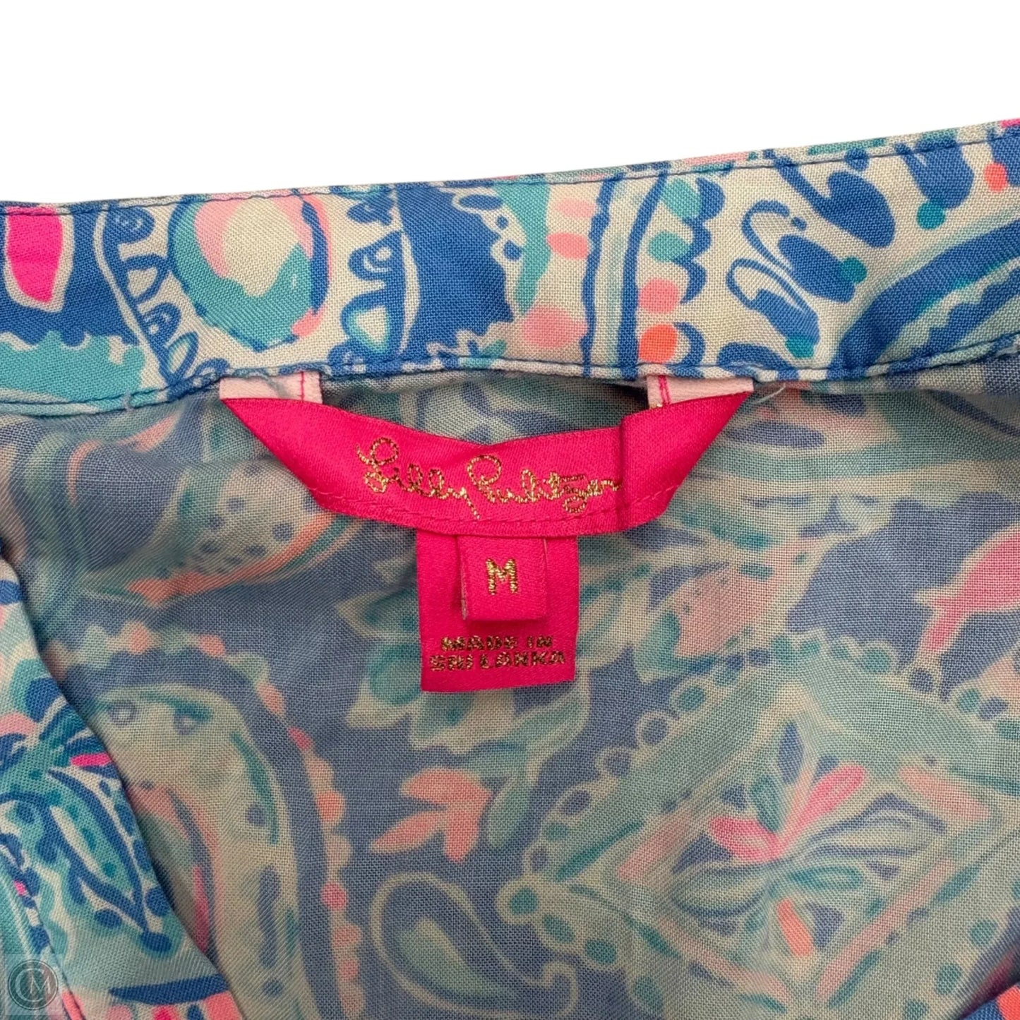 Dress Designer By Lilly Pulitzer In Blue & Pink, Size: M