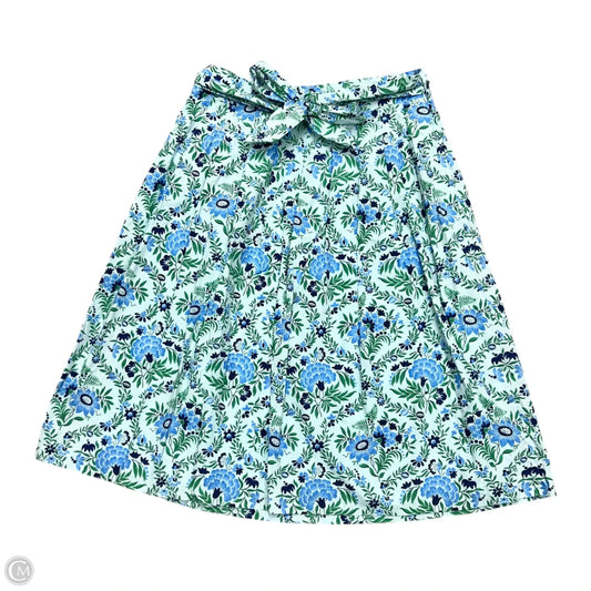 Skirt Maxi By Talbots In Blue & Green, Size: 16