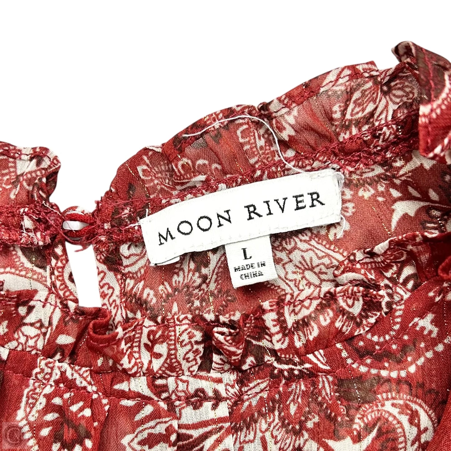Dress Casual Maxi By Moon River In Red, Size: L