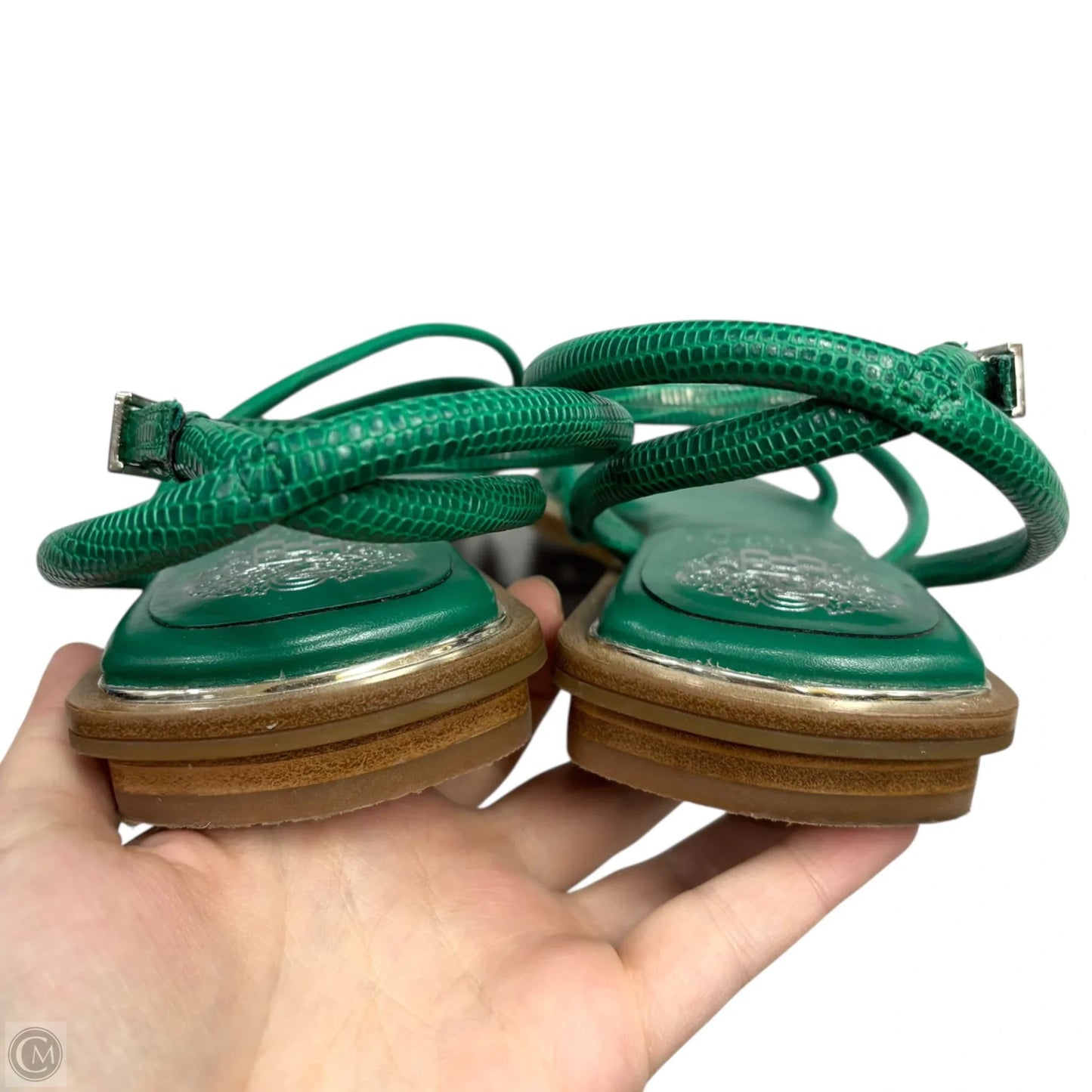 Sandals Flats By Vince Camuto In Green, Size: 8