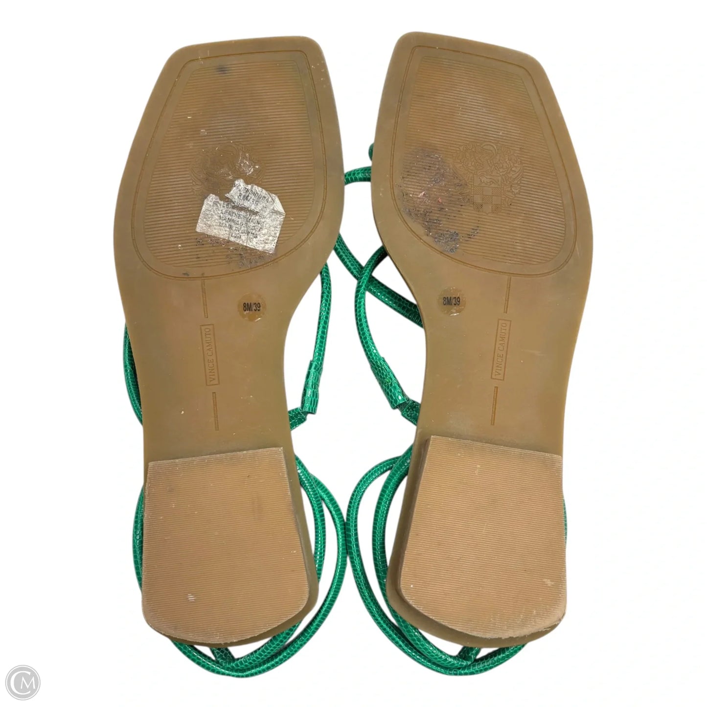 Sandals Flats By Vince Camuto In Green, Size: 8