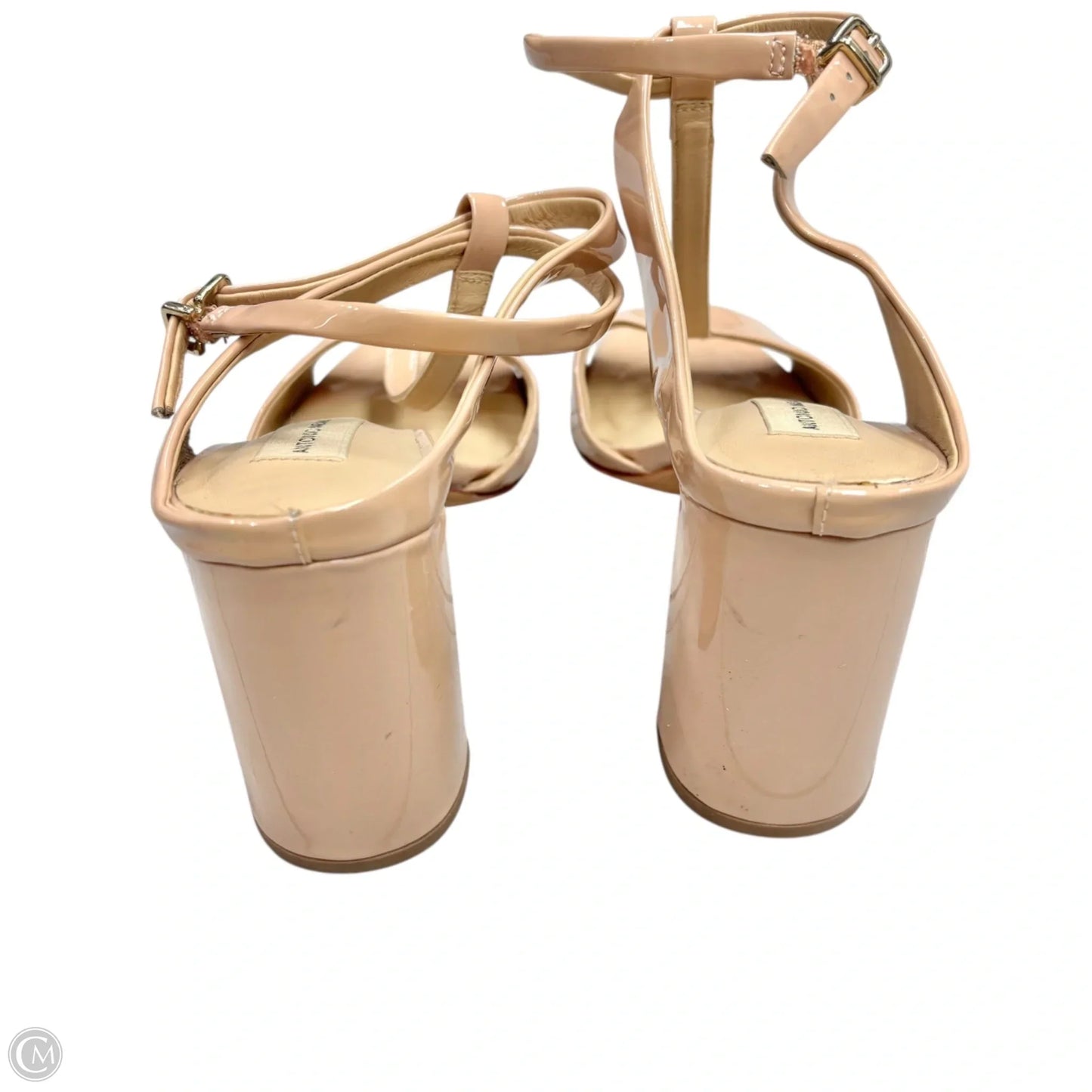 Sandals Heels Block By Antonio Melani In Tan, Size: 8