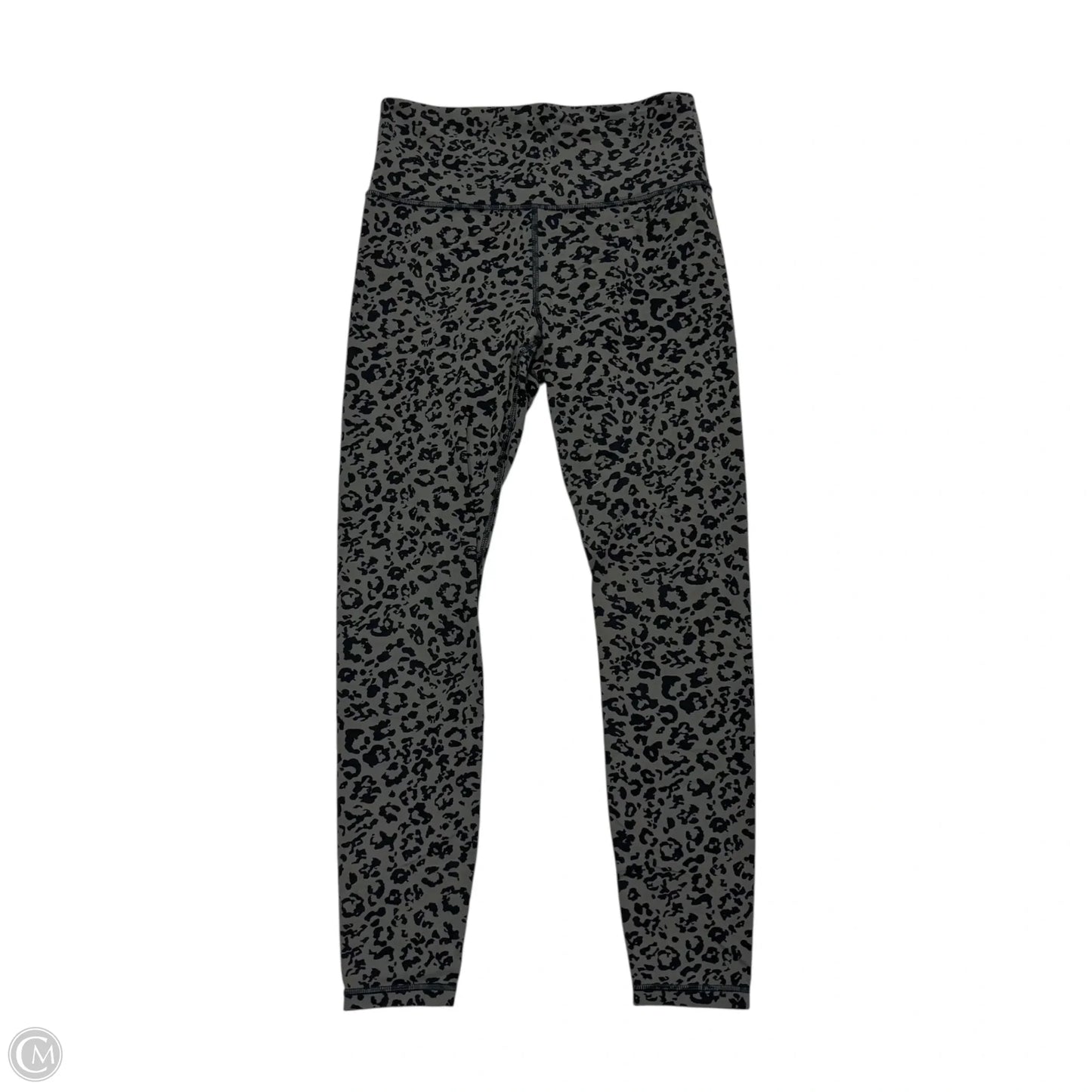 Athletic Leggings By Athleta In Black & Green, Size: M