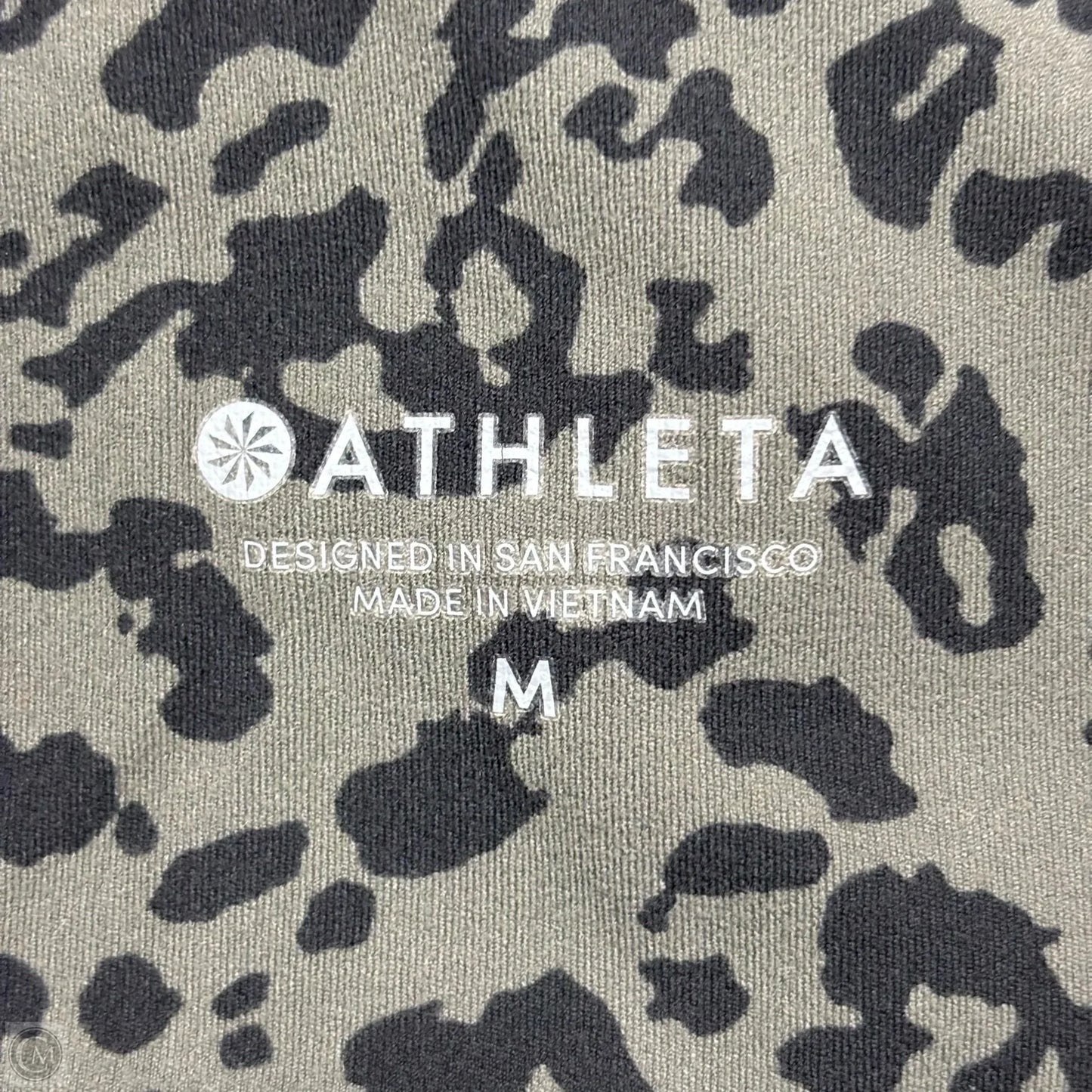Athletic Leggings By Athleta In Black & Green, Size: M