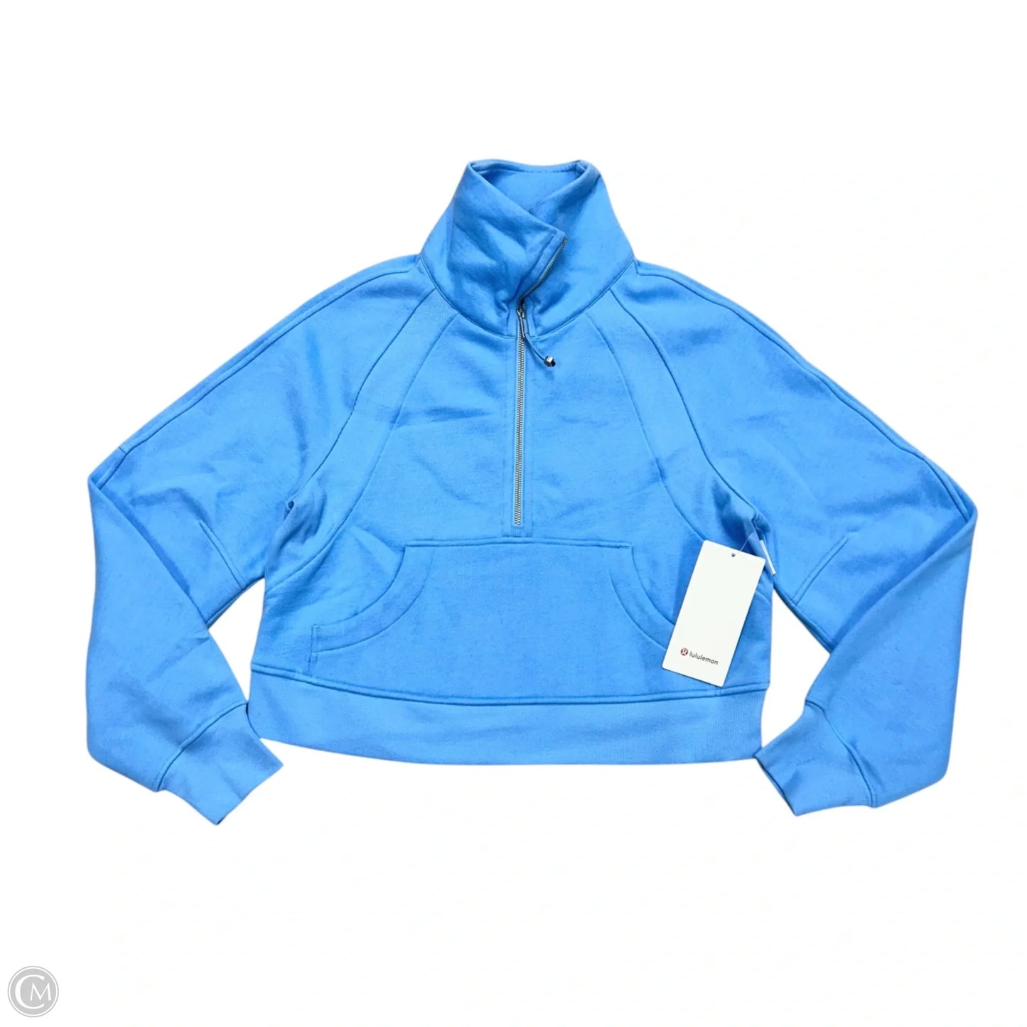 Athletic Sweatshirt Hoodie By Lululemon In Blue, Size: Xs/S