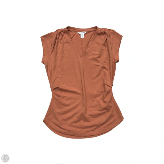 Athletic Top Short Sleeve By Athleta In Orange, Size: M