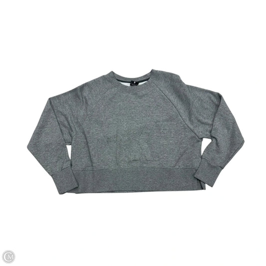 Athletic Sweatshirt Crewneck By Nike Apparel In Grey, Size: M