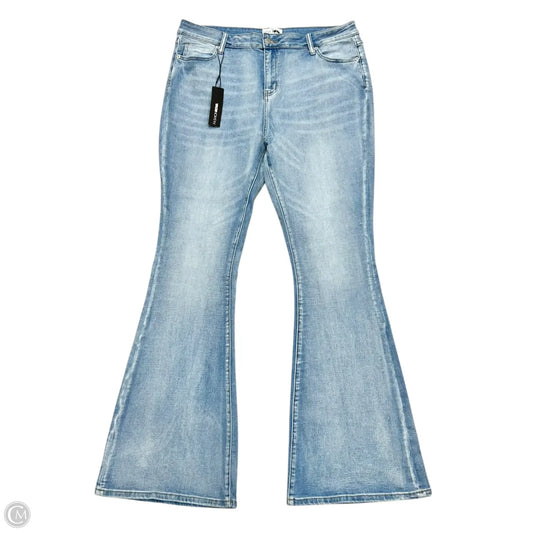 Jeans Flared By Fashion Nova In Blue Denim, Size: 18