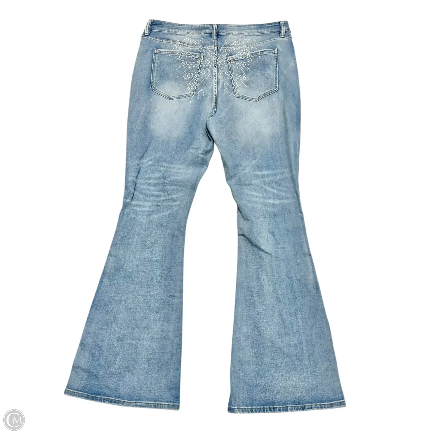 Jeans Flared By Fashion Nova In Blue Denim, Size: 18