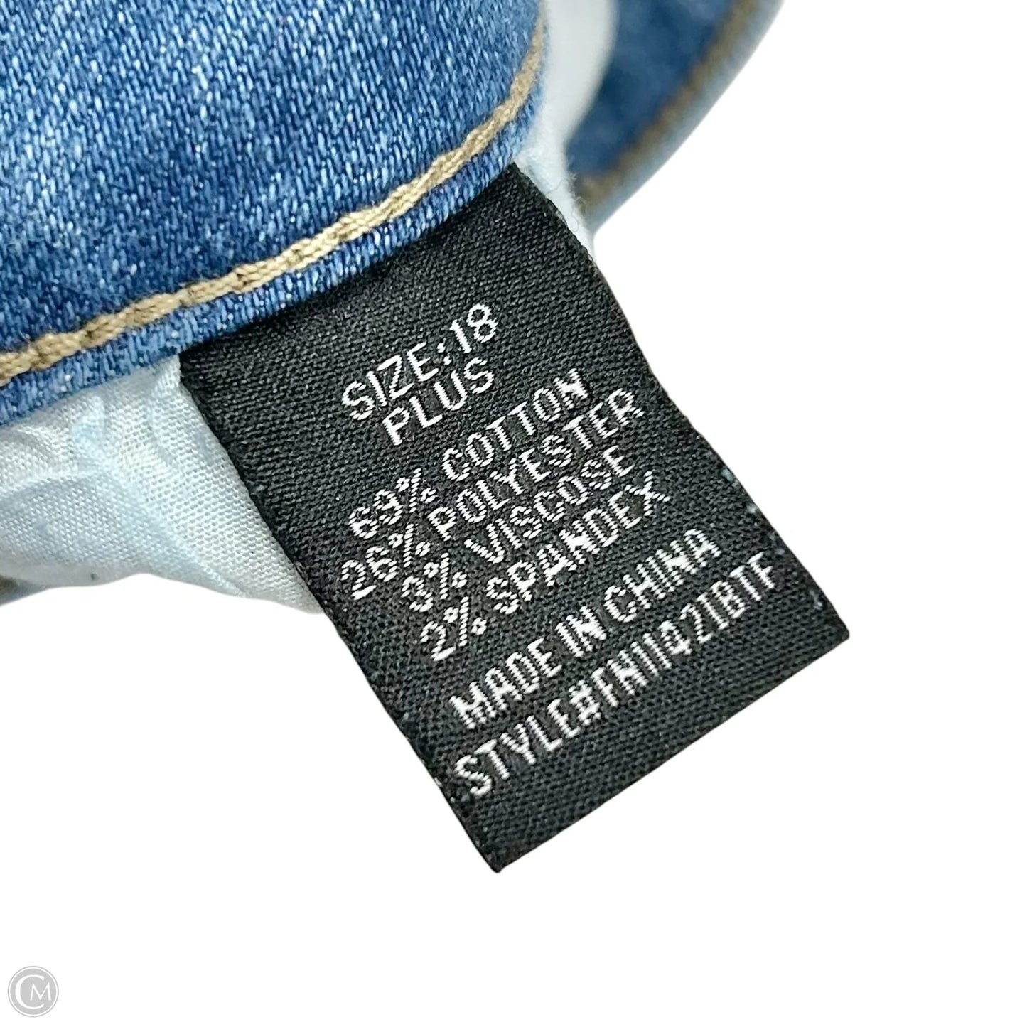 Jeans Flared By Fashion Nova In Blue Denim, Size: 18