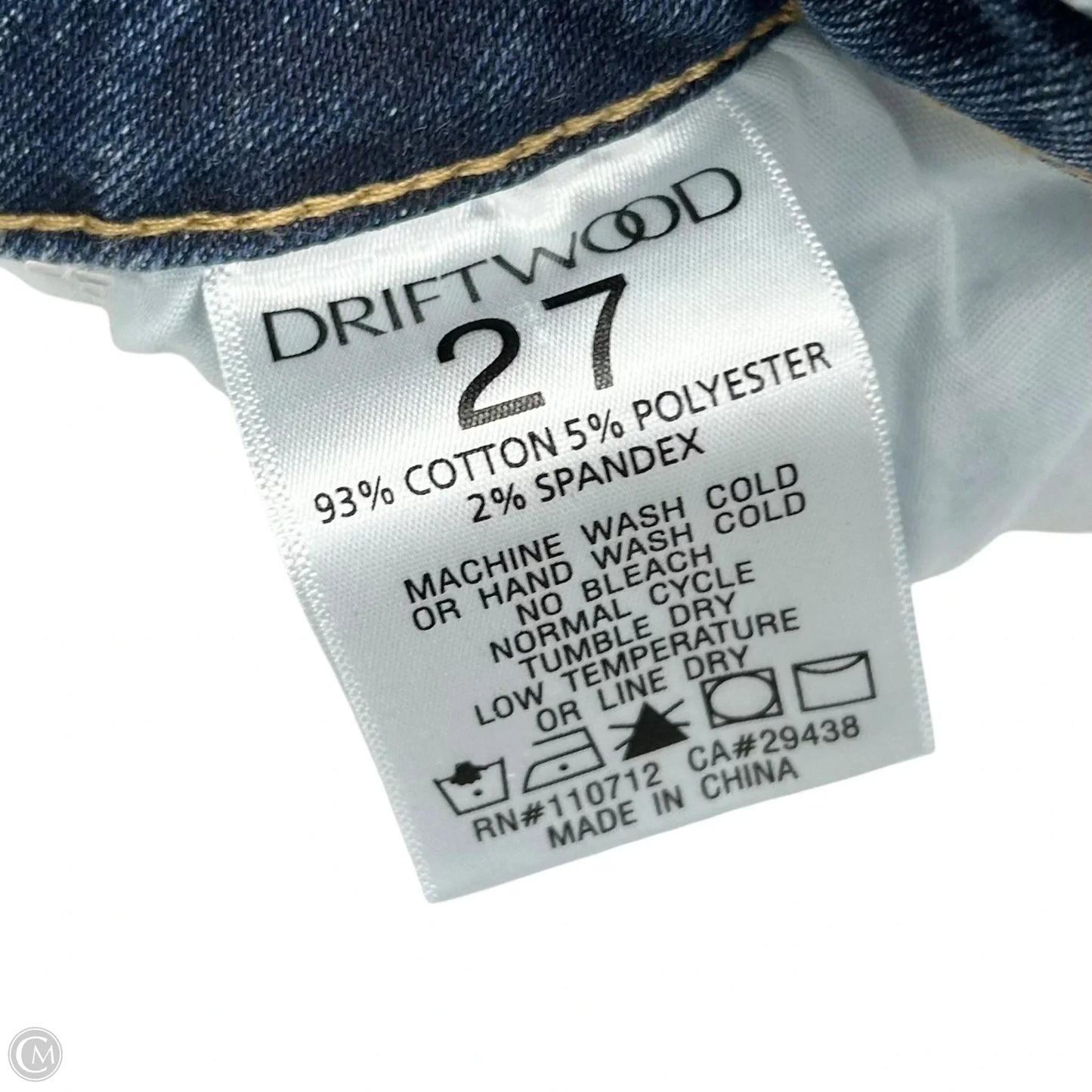 Jeans Skinny By Driftwood In Blue Denim, Size: 4