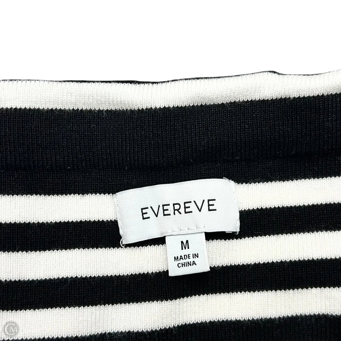 Dress Casual Maxi By Evereve In Black & White, Size: M