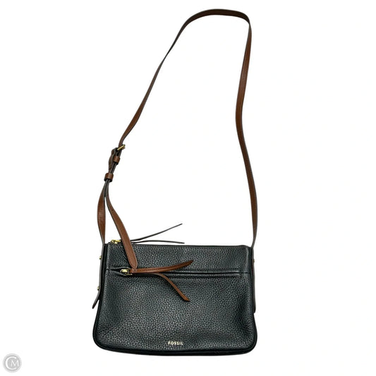 Crossbody Leather By Fossil, Size: Small