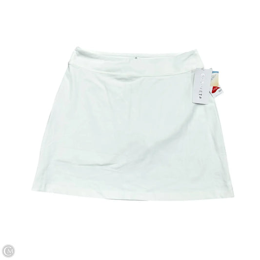 Athletic Skort By Athleta In White, Size: Lt