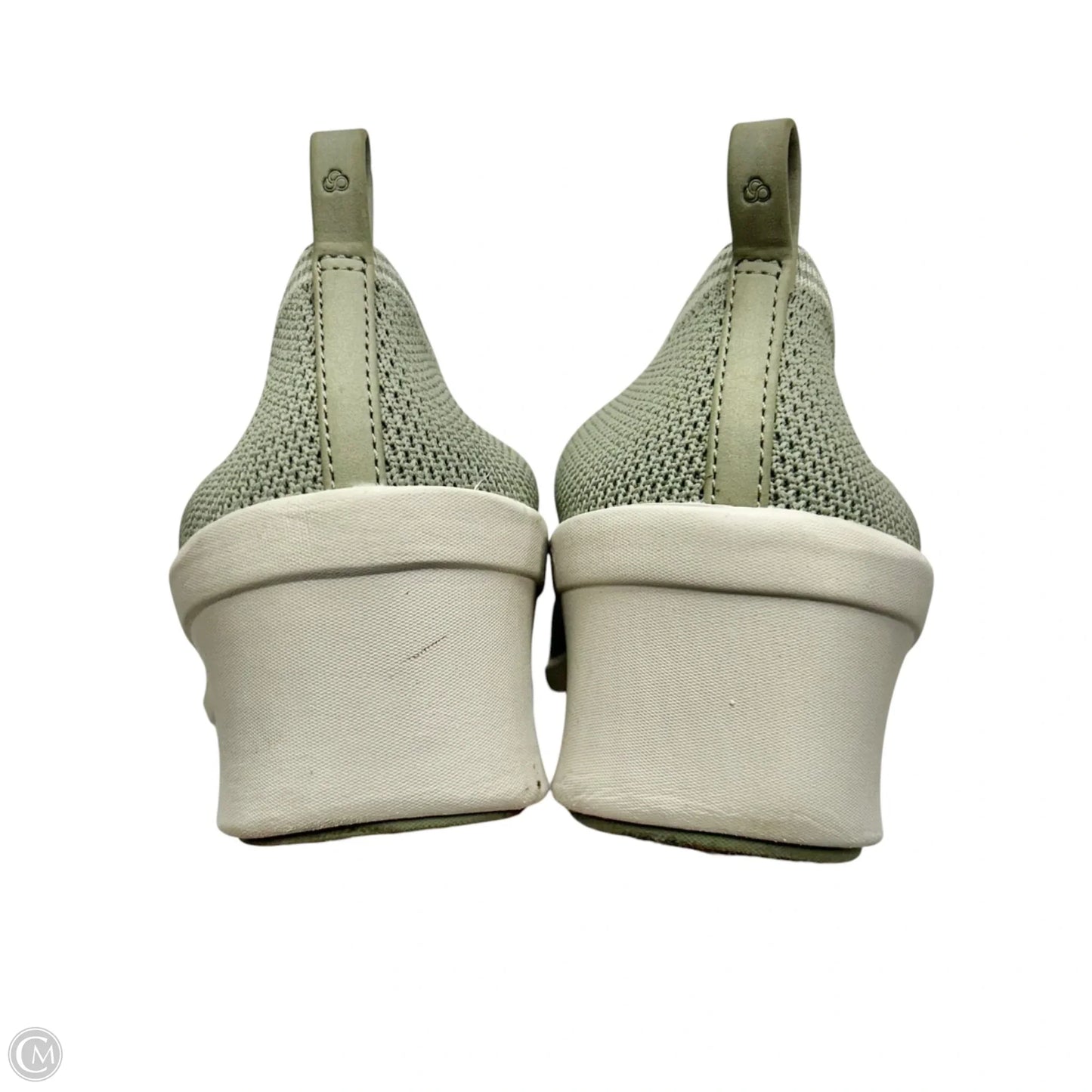 Shoes Heels Wedge By Clarks In Green, Size: 9
