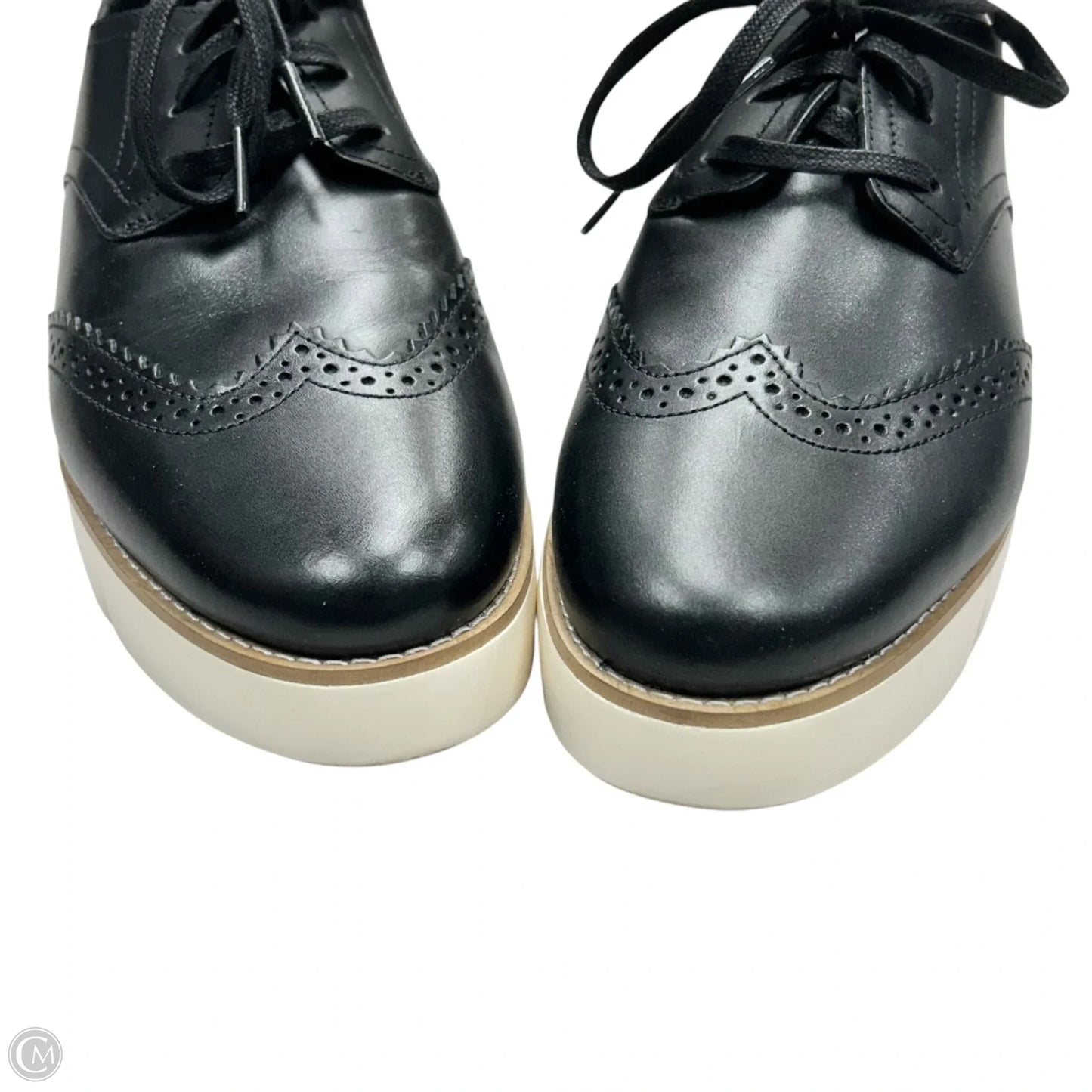 Shoes Heels Platform By Cole-haan In Black & White, Size: 8