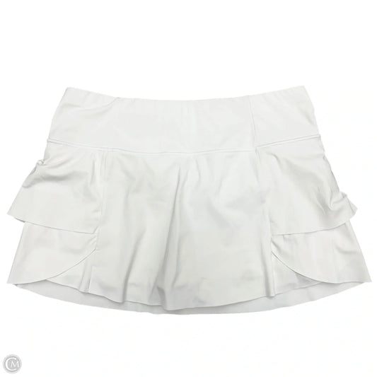 Athletic Skort By Athleta In White, Size: L