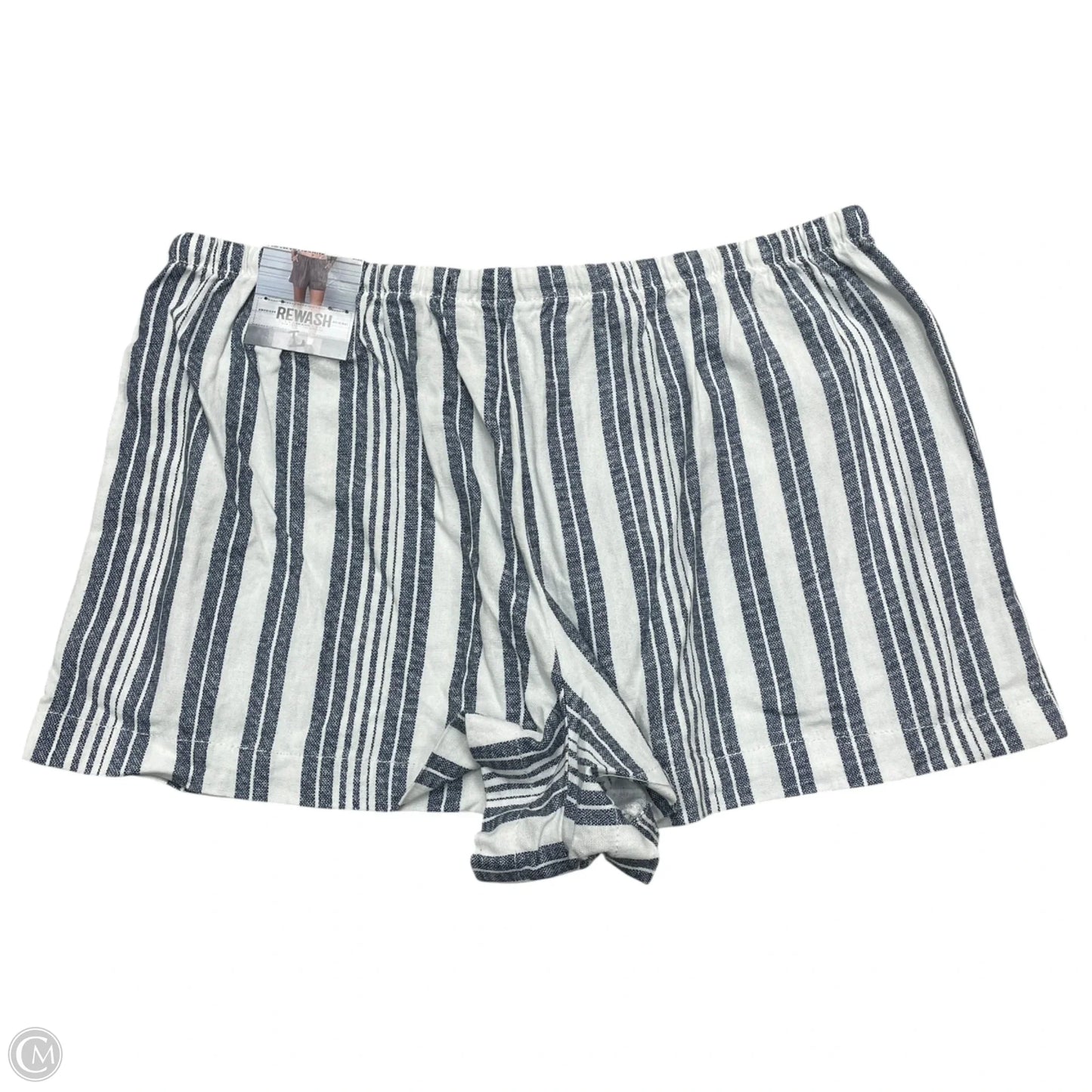 Shorts By Rewash In Blue & White, Size: L