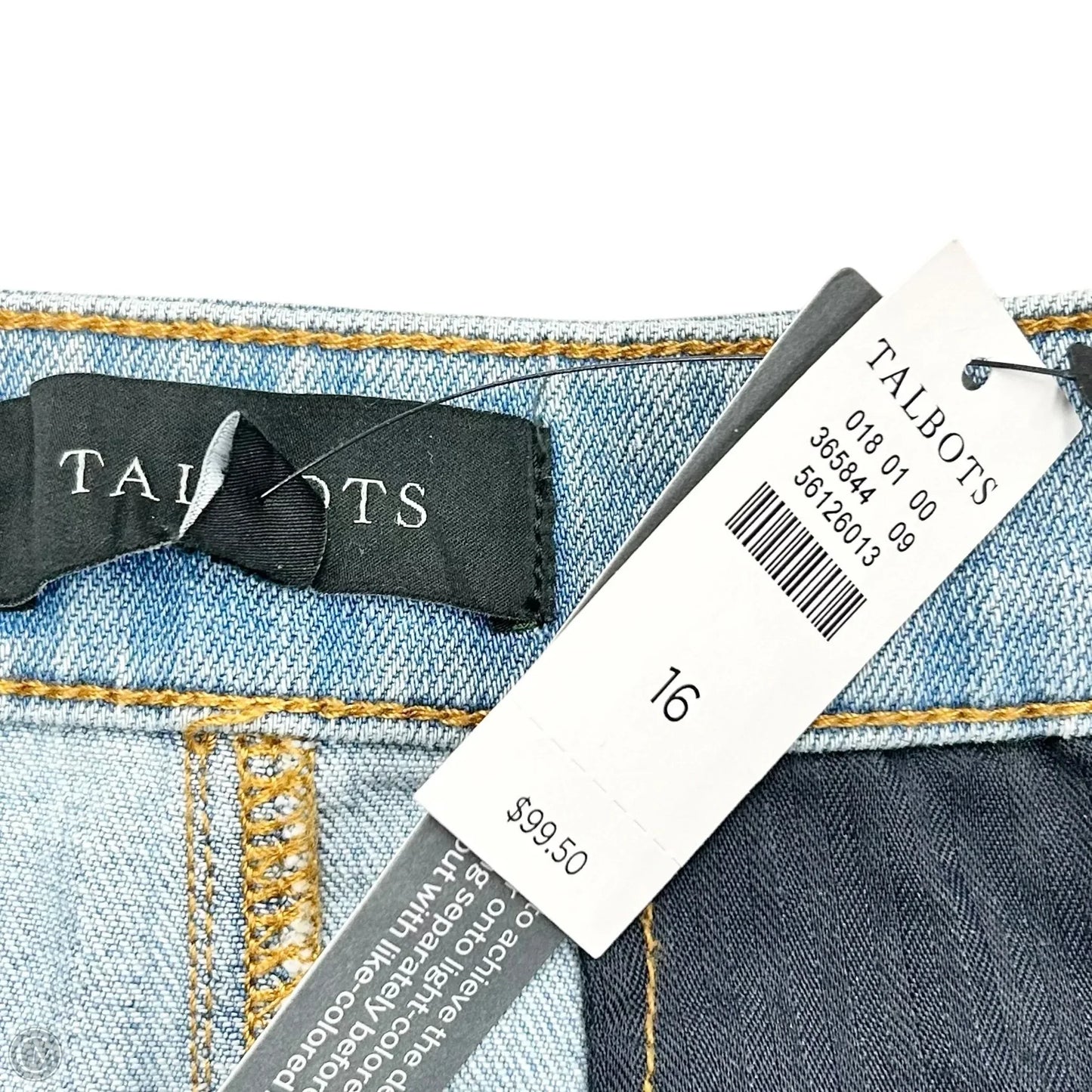 Skirt Mini & Short By Talbots In Blue Denim, Size: 16