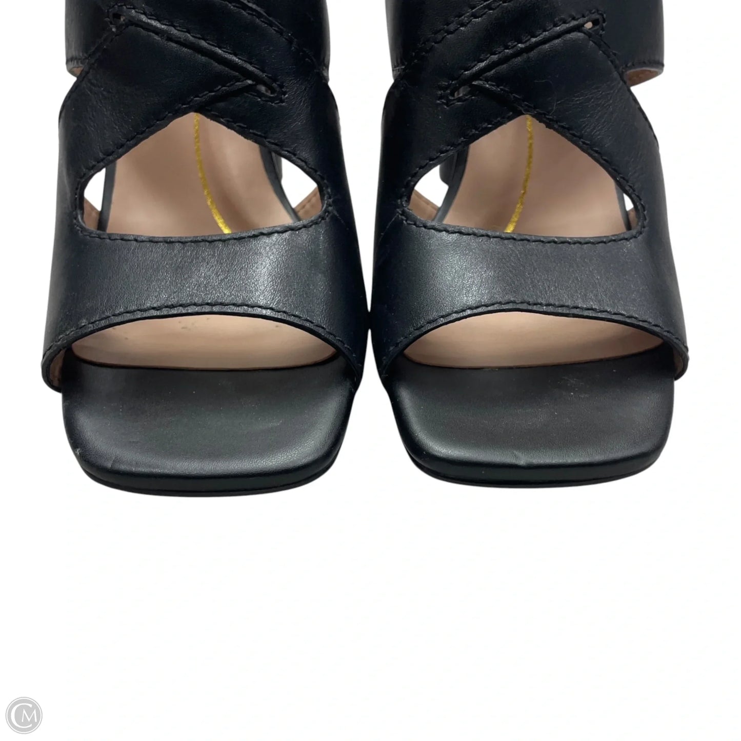 Sandals Heels Block By Cole-haan In Black, Size: 10