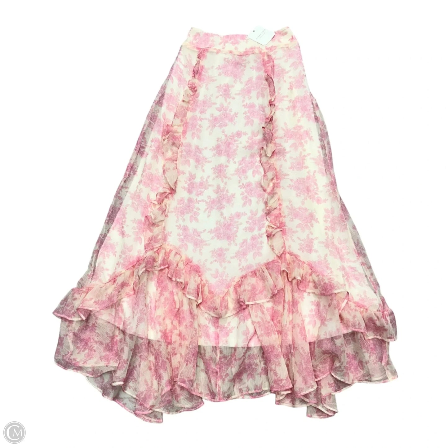 Skirt Maxi By Altard State In Pink & Cream, Size: Xs