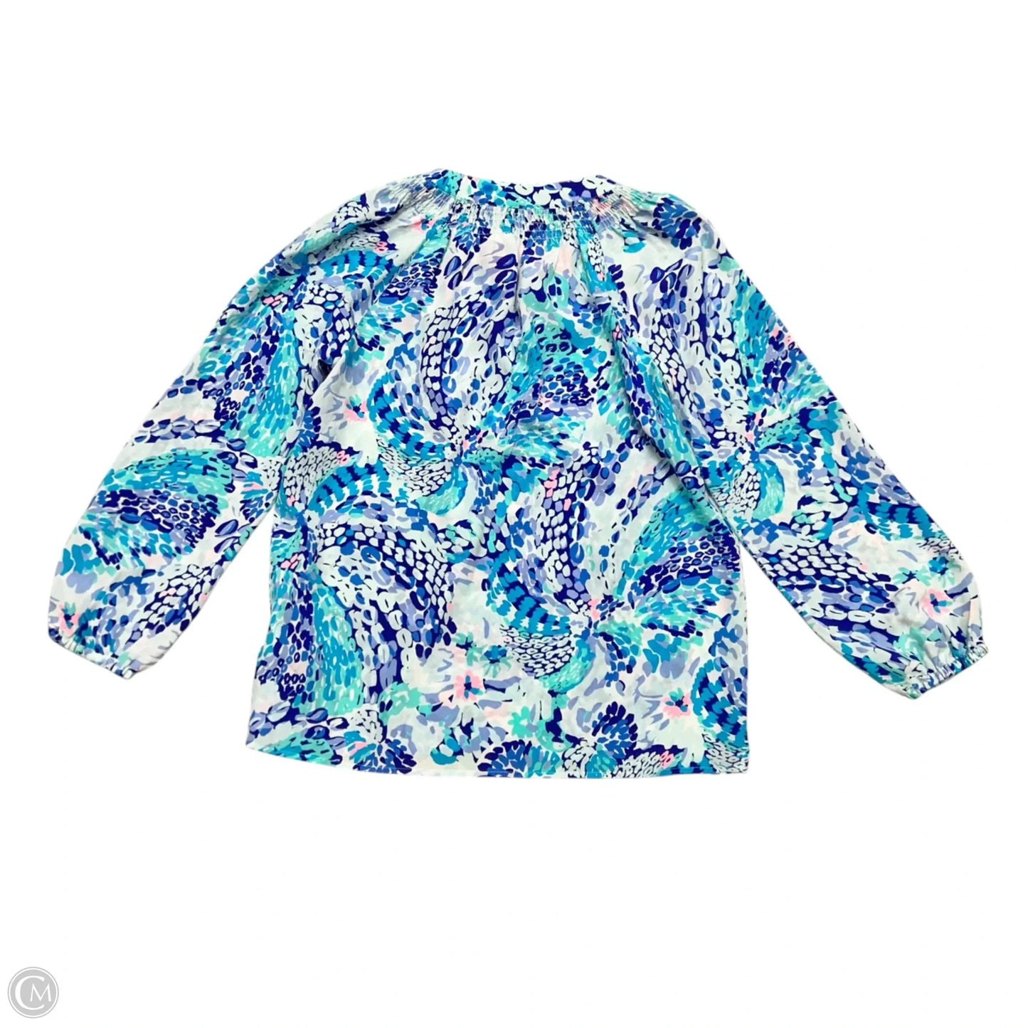 Blouse Designer By Lilly Pulitzer In Blue, Size: M