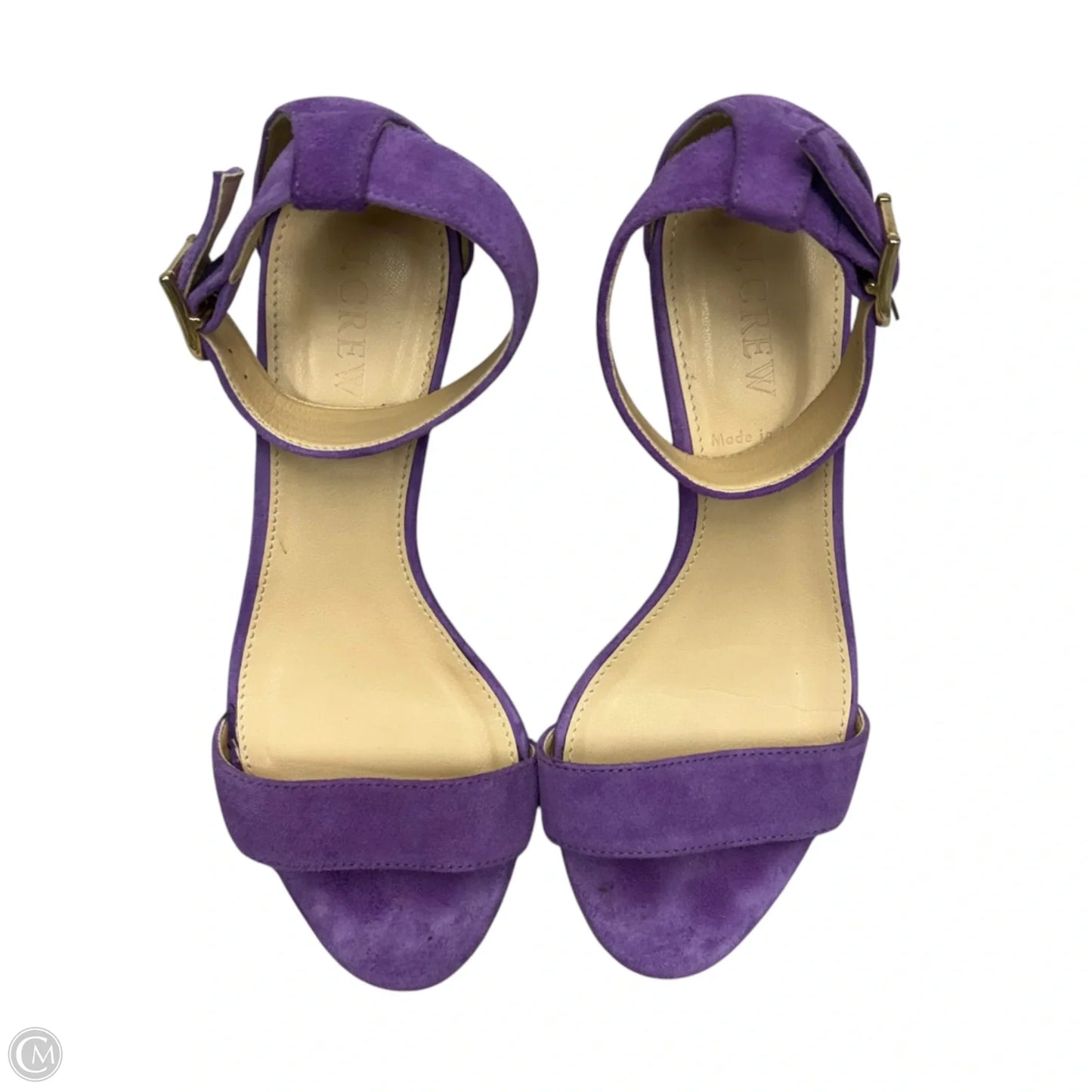 Sandals Heels Wedge By J. Crew In Purple, Size: 5