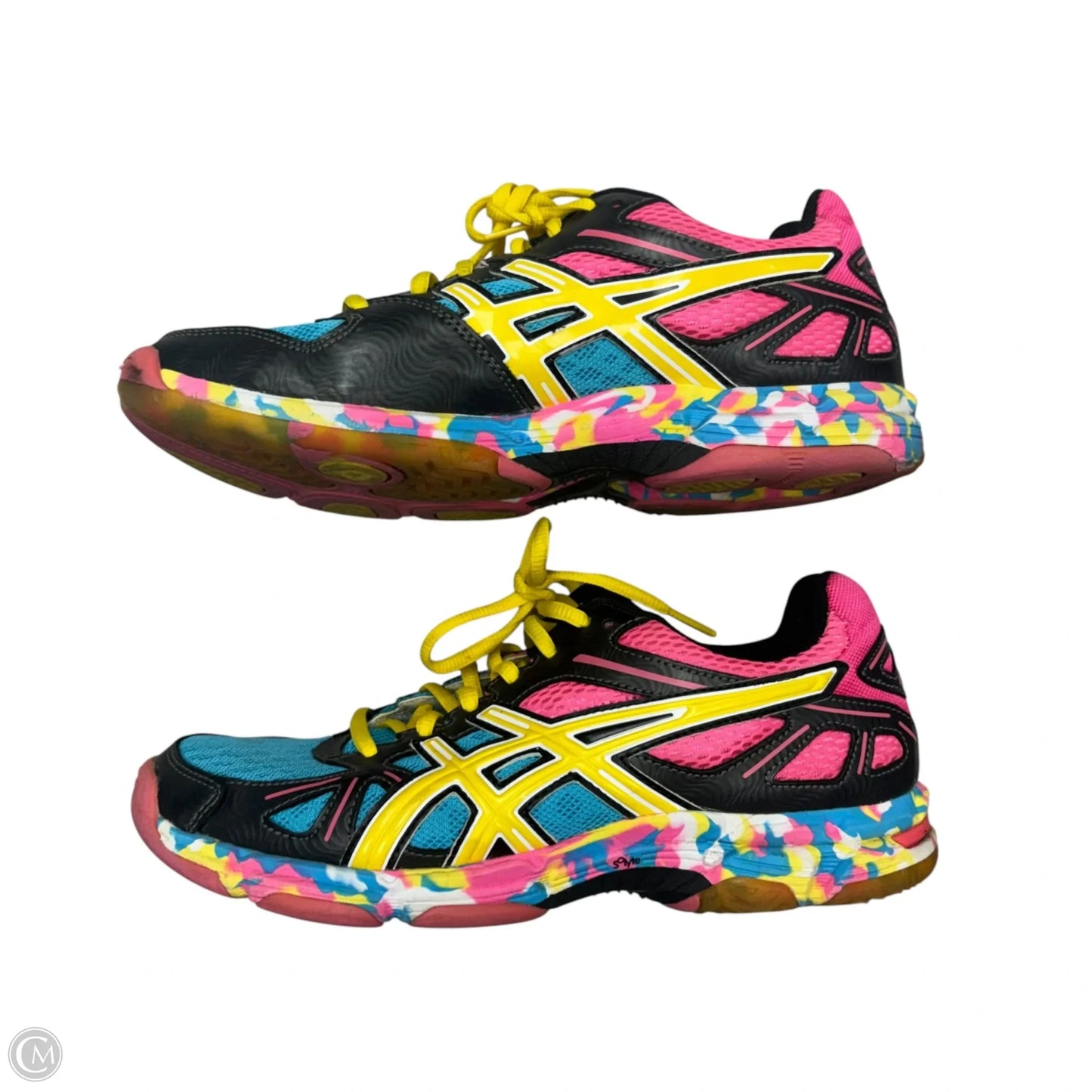 Shoes Athletic By Asics In Blue & Pink, Size: 7.5