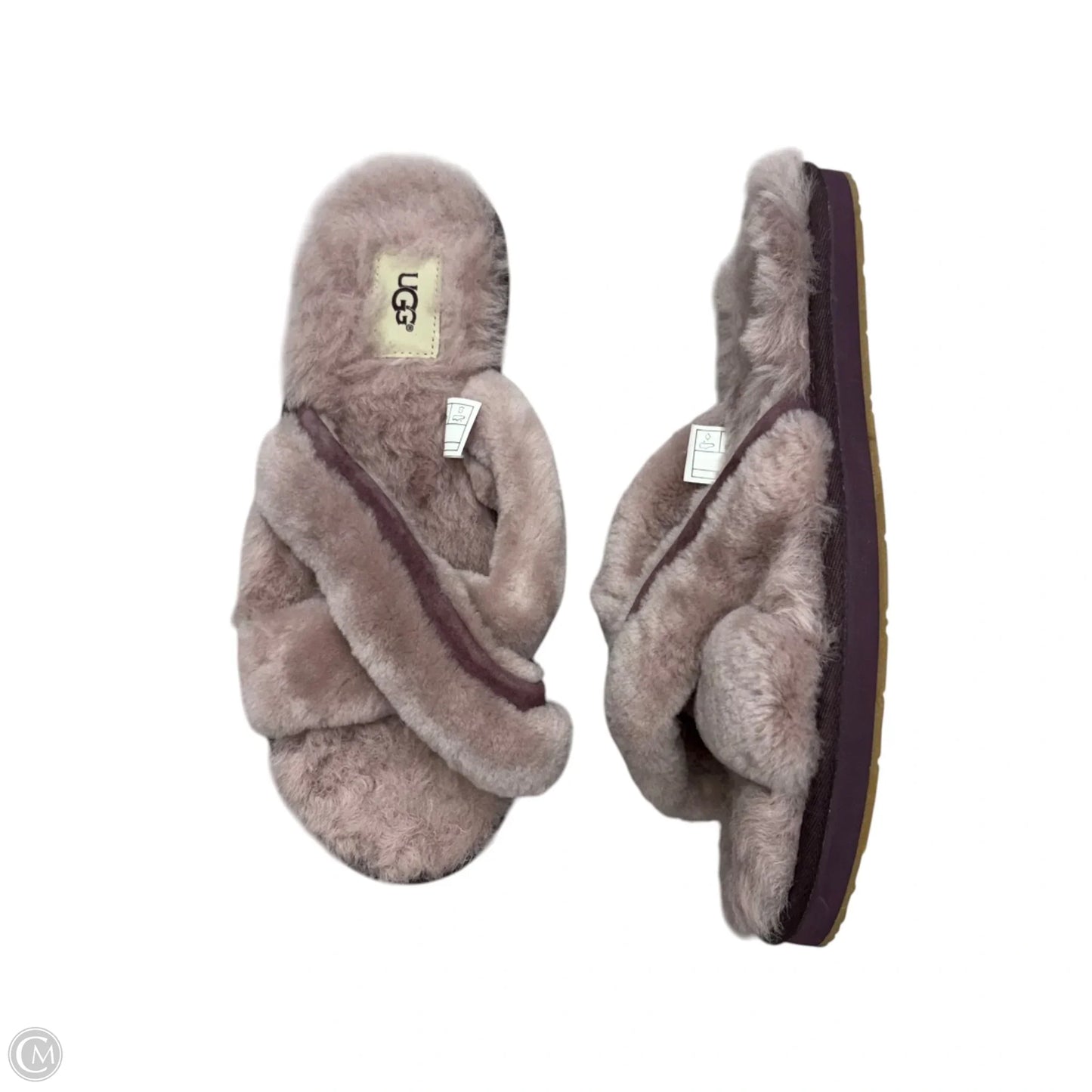Slippers Designer By Ugg In Mauve, Size: 9