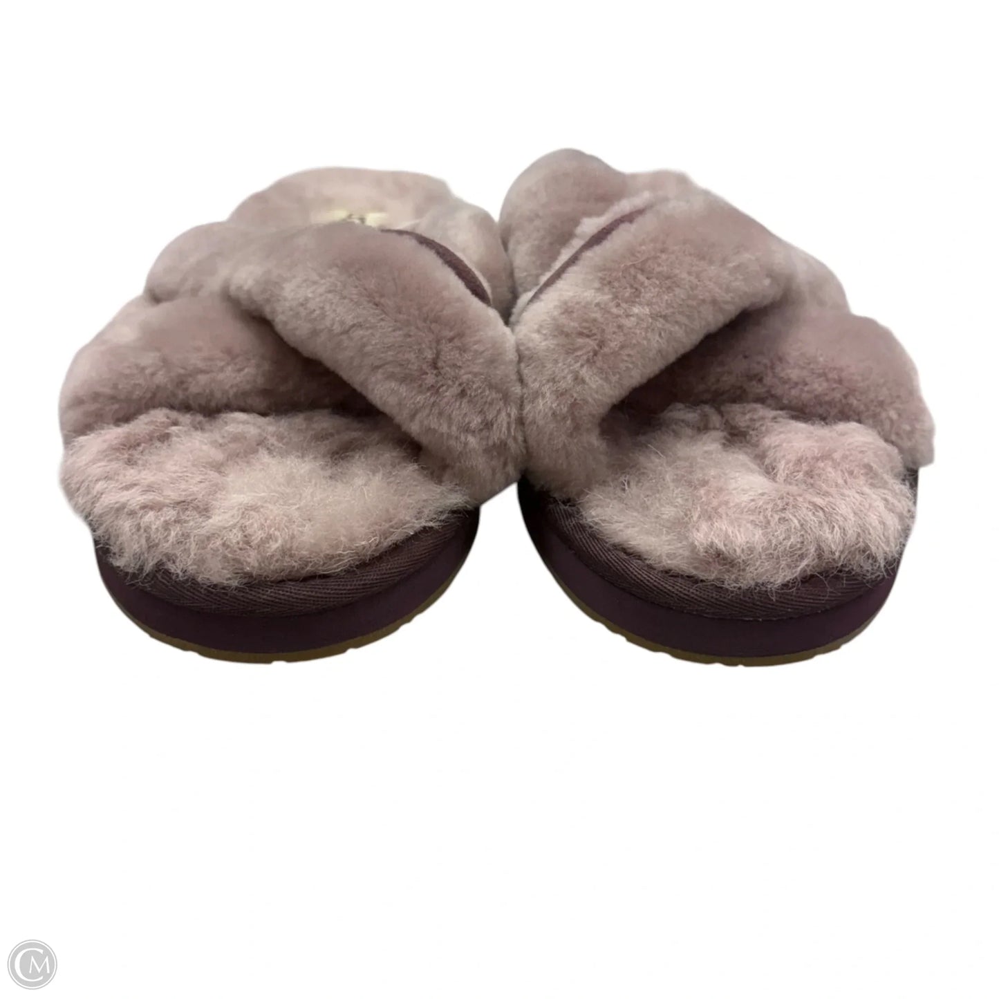 Slippers Designer By Ugg In Mauve, Size: 9