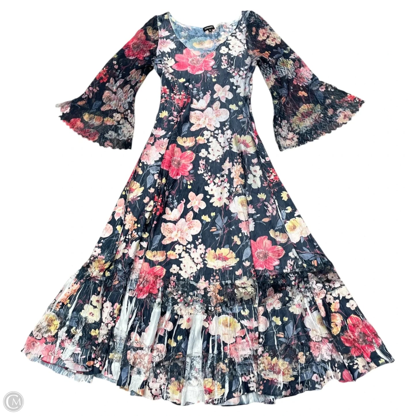 Dress Casual Maxi By Komarov In Floral Print, Size: S