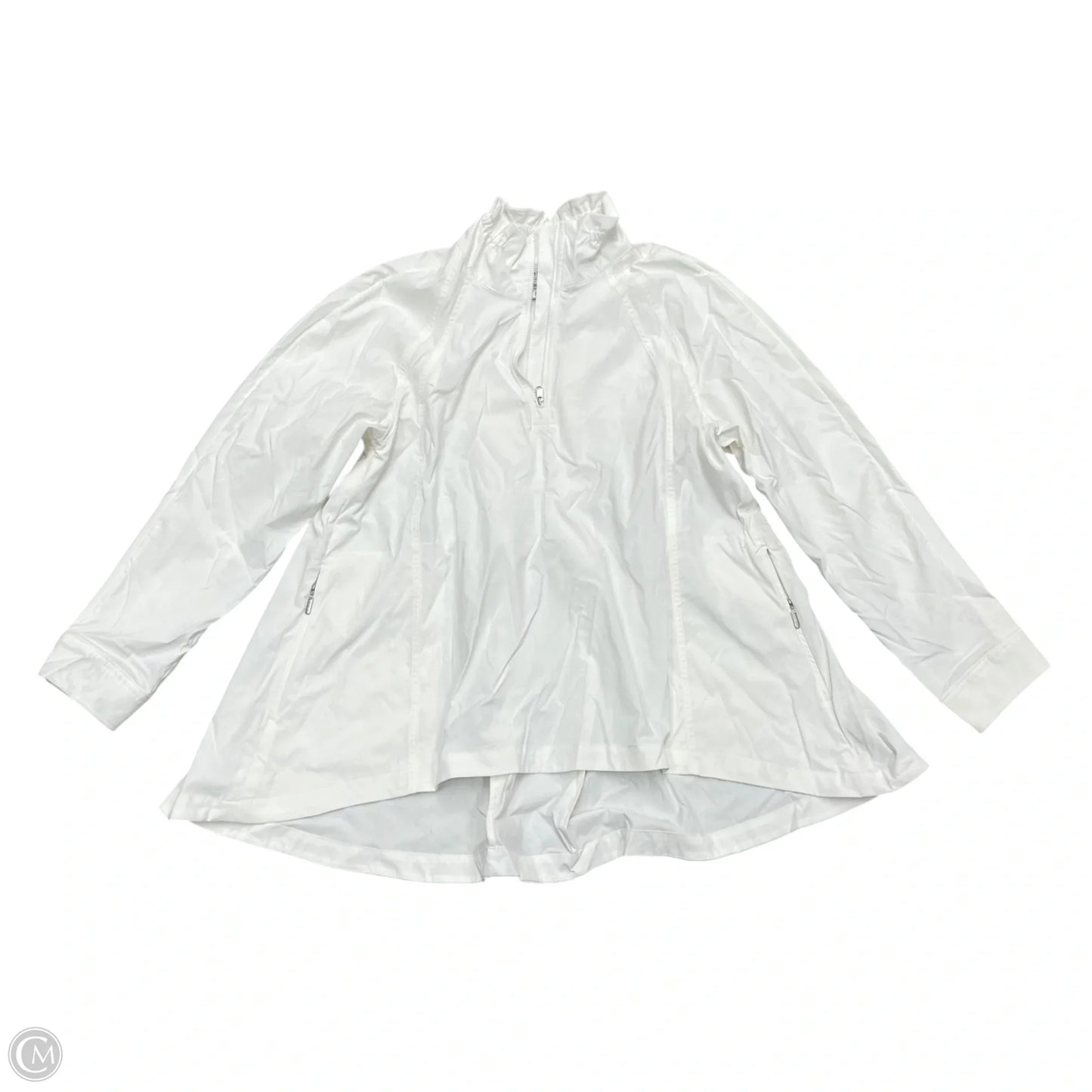 Athletic Jacket By Athleta In White, Size: S