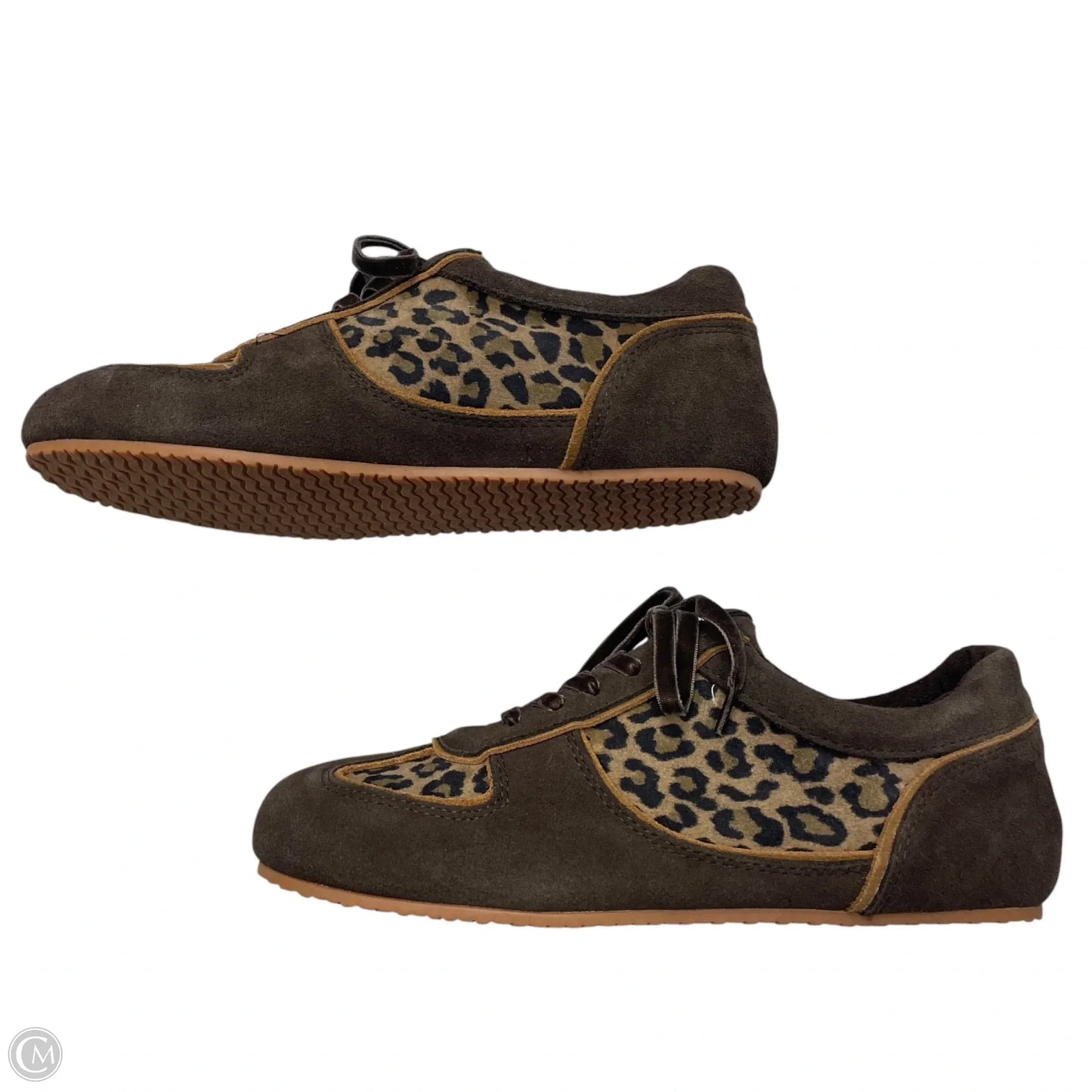 Shoes Sneakers By Kelsi Dagger In Brown & Cream, Size: 7.5