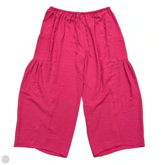 Pants Wide Leg In Pink, Size: 3x