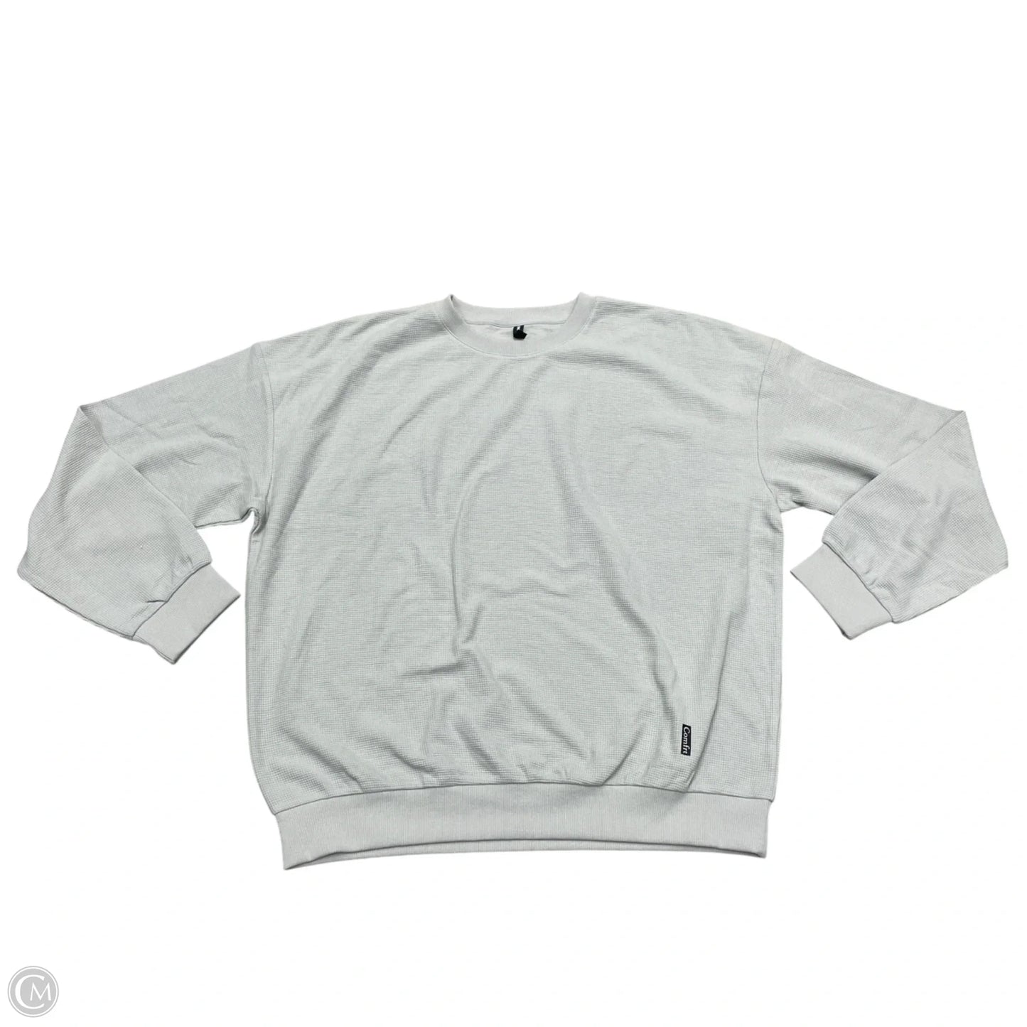 Top Long Sleeve By Comfrt In Grey, Size: 3x