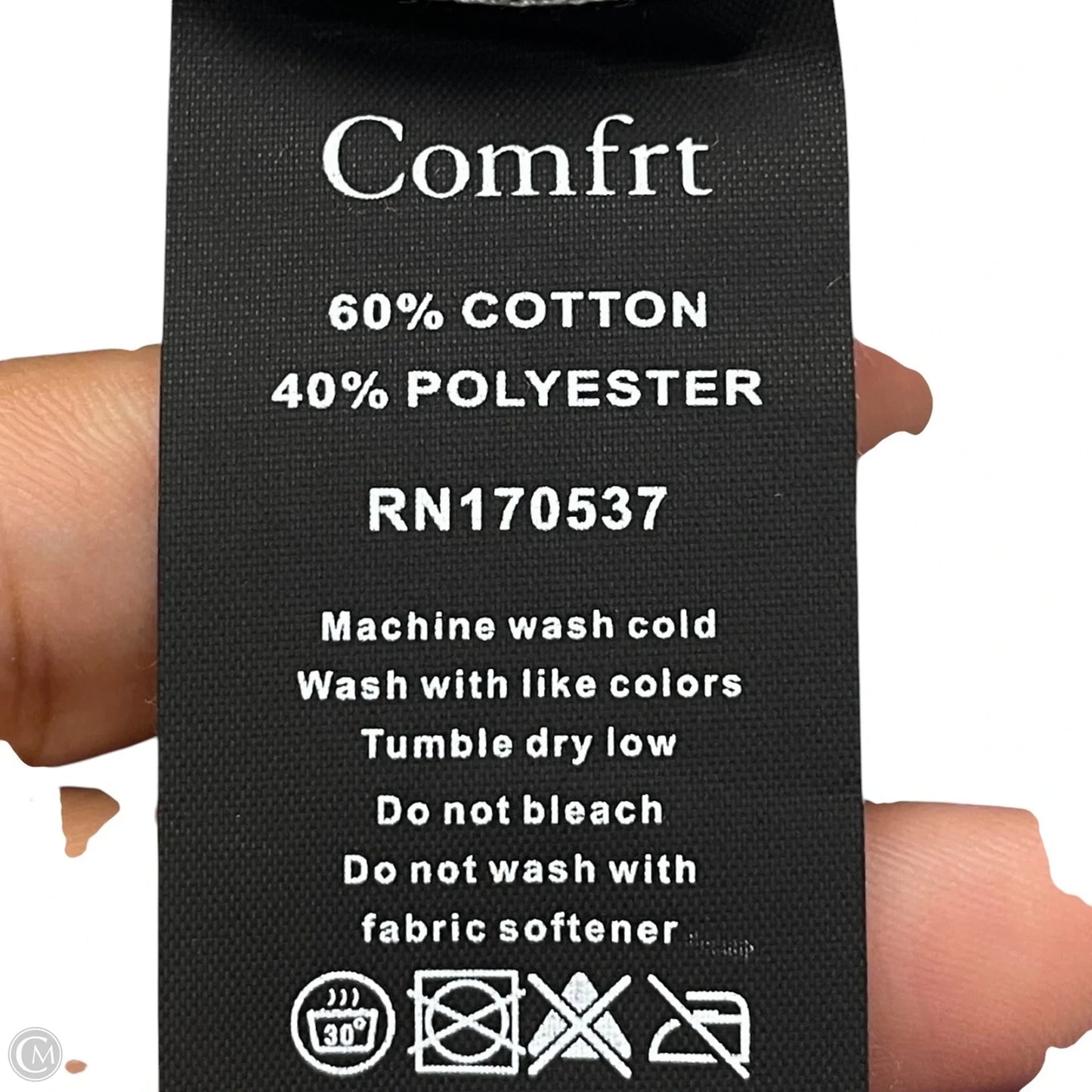 Top Long Sleeve By Comfrt In Grey, Size: 3x