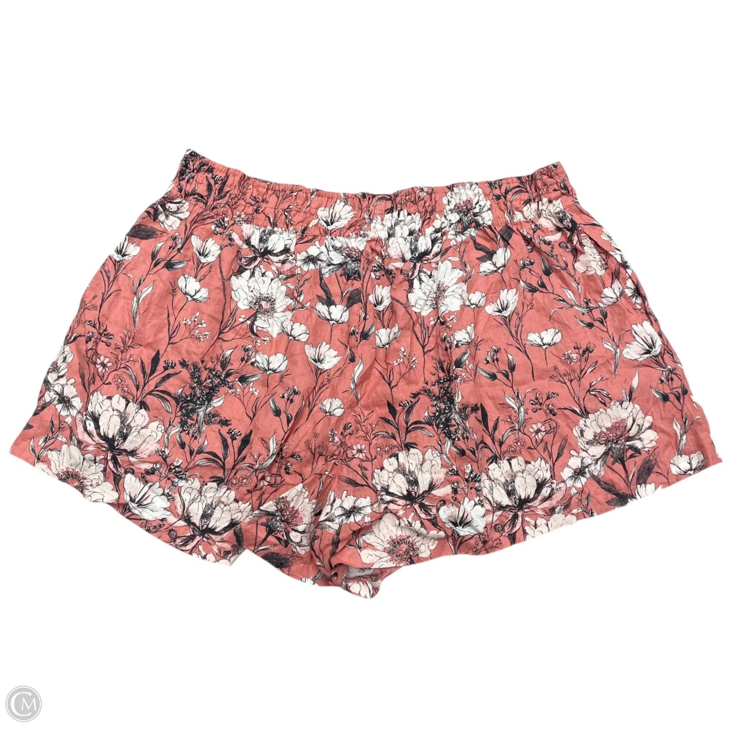 Shorts By Anthropologie In Pink & White, Size: 3x