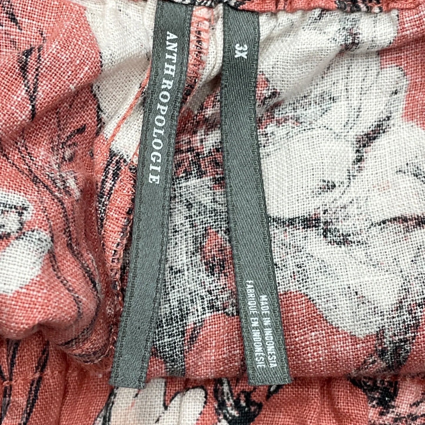 Shorts By Anthropologie In Pink & White, Size: 3x