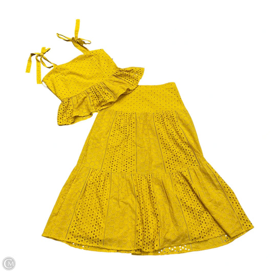 Skirt Set 2pc By House Of Harlow In Yellow, Size: S