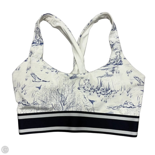 Athletic Bra By Greyson In Blue & White, Size: Xs